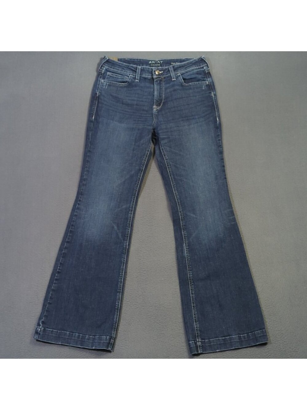Ariat Jeans Women's 31R Blue Slim Trouser Ryki Western Cowgirl Rodeo Denim